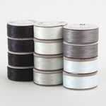 SuperBobs Polyester Bobbin 12pk M-Style Monochrome