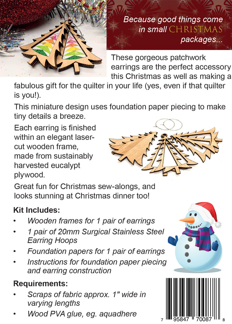 Christmas Tree Earring Eucalypt