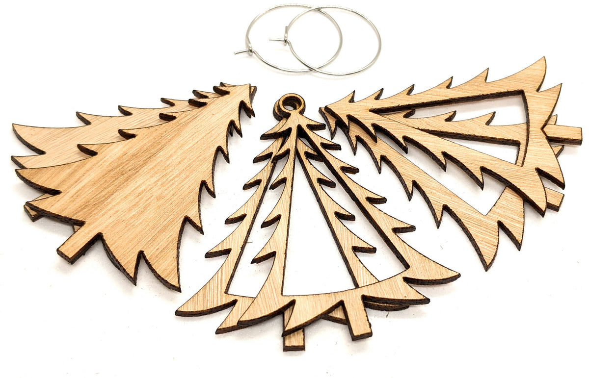 Christmas Tree Earring Eucalypt