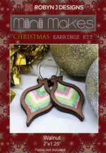 Christmas Bauble Earring Walnut