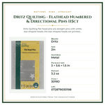 Product Specifications – Dritz Quilting - Flathead Numbered & Directional Pins 115ct