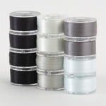 SuperBobs Polyester Bobbin 12pk Class 15 Monochrome