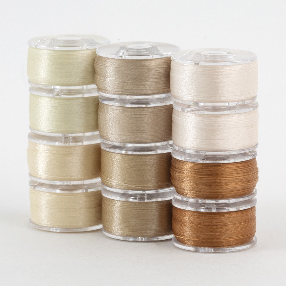 SuperBobs Polyester Bobbin 12pk Class 15 Neutral
