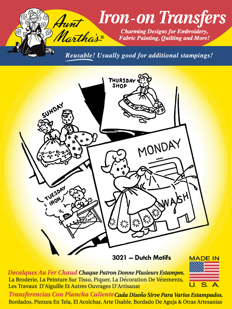 Aunt Martha's #3021 Dutch Motifs