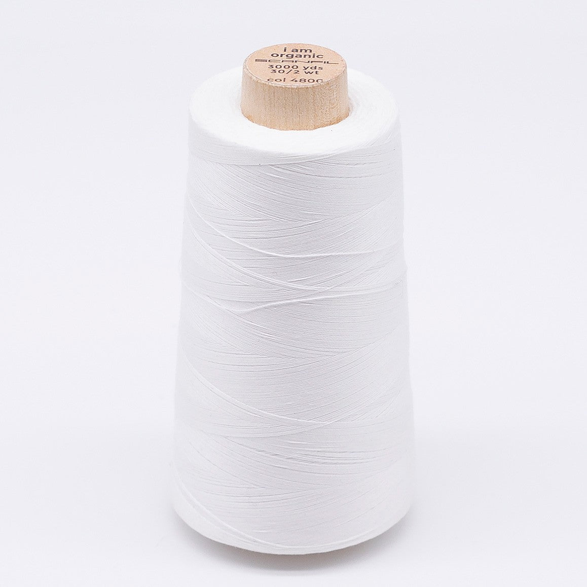 Scanfil Organic Cotton Thread 30wt Solid 3,000yd Bright White