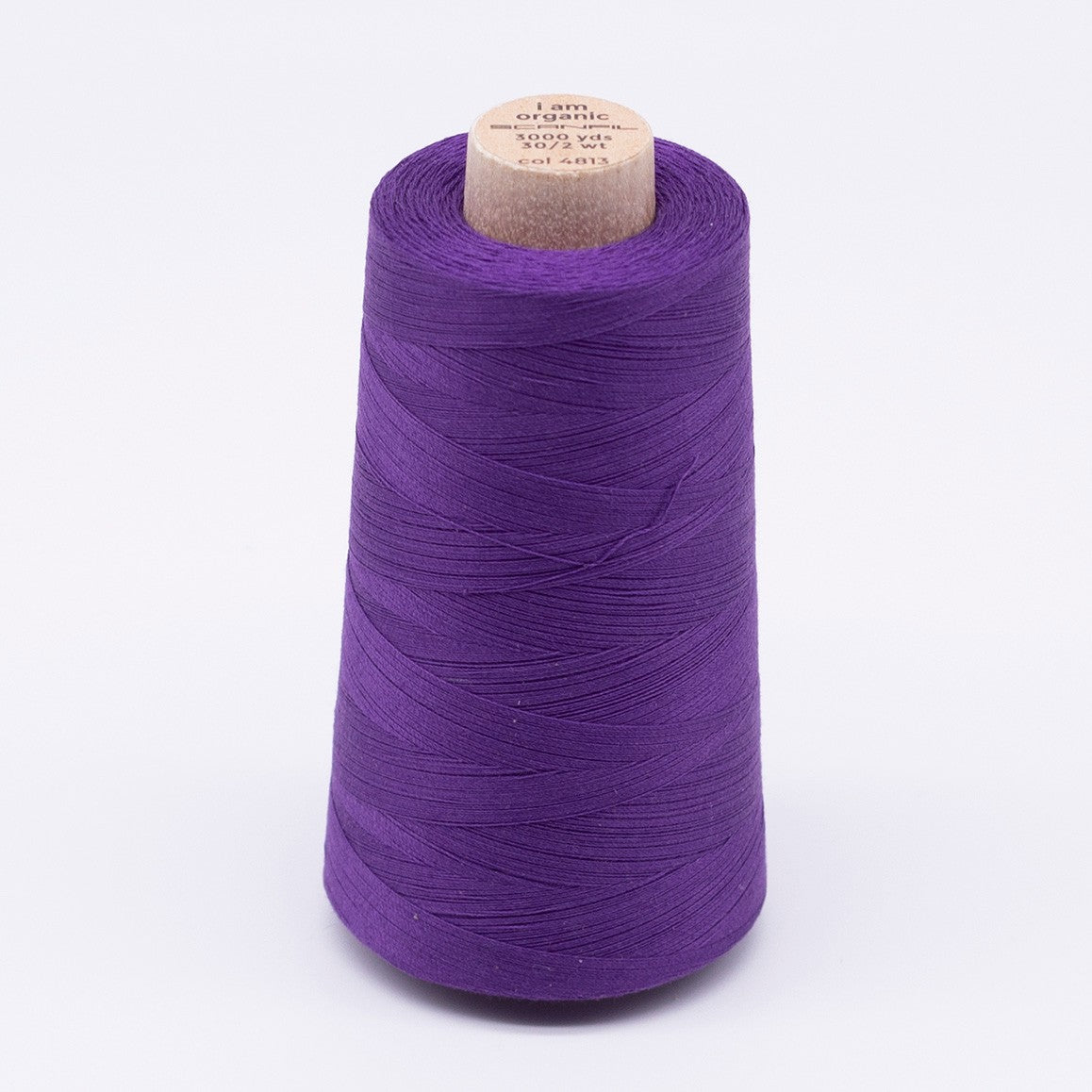 Scanfil Organic Cotton Thread 30wt Solid 3,000yd Royal Purple