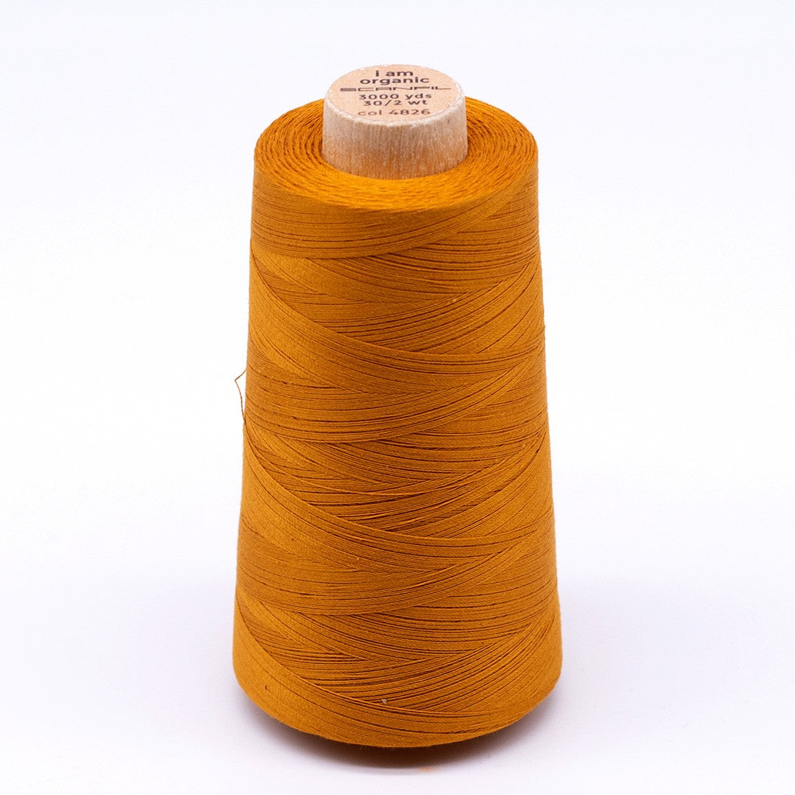 Scanfil Organic Cotton Thread 30wt Solid 3,000yd Sunflower