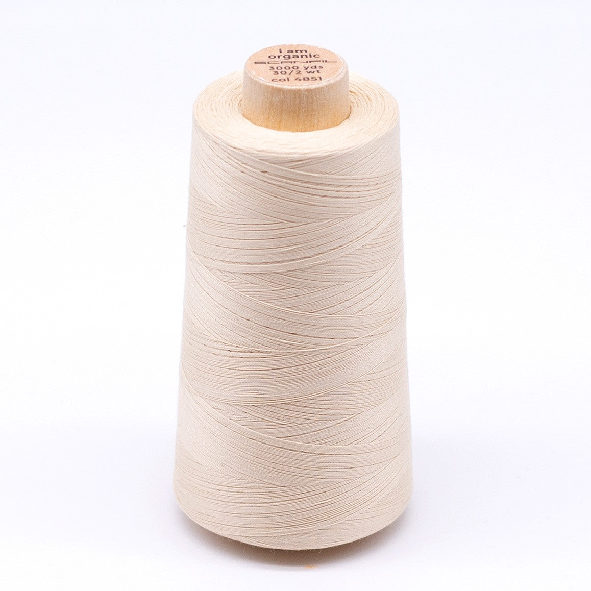 Scanfil Organic Cotton Thread 30wt Solid 3,000yd Shortbread