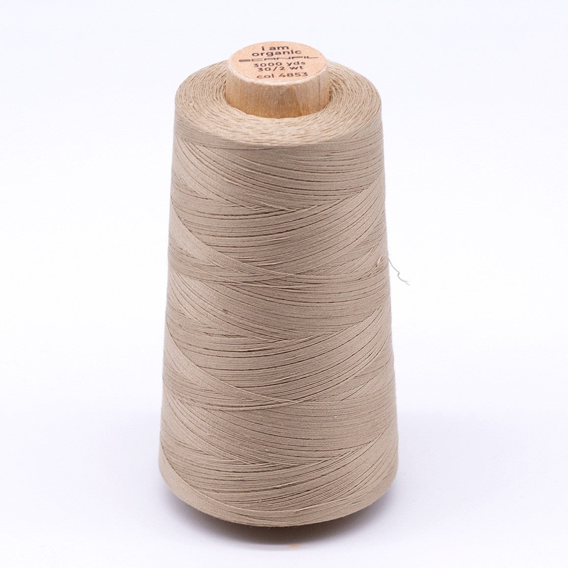 Scanfil Organic Cotton Thread 30wt Solid 3,000yd Safari