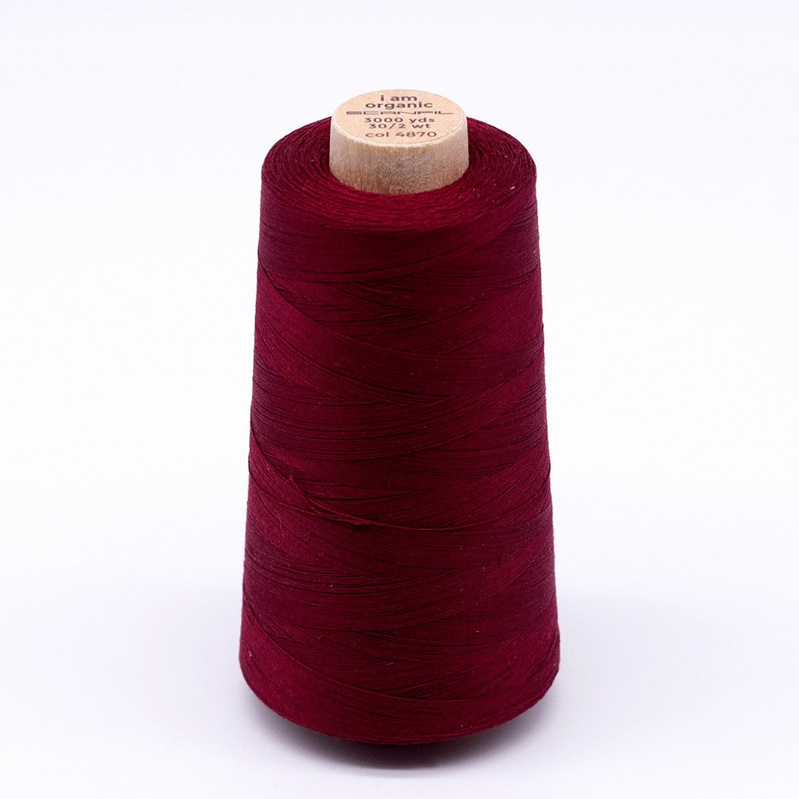 Scanfil Organic Cotton Thread 30wt Solid 3,000yd Rhubarb