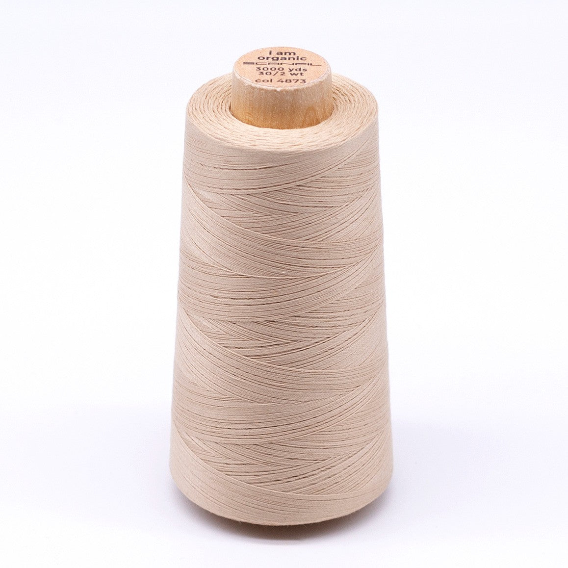 Scanfil Organic Cotton Thread 30wt Solid 3,000yd Ivory Cream