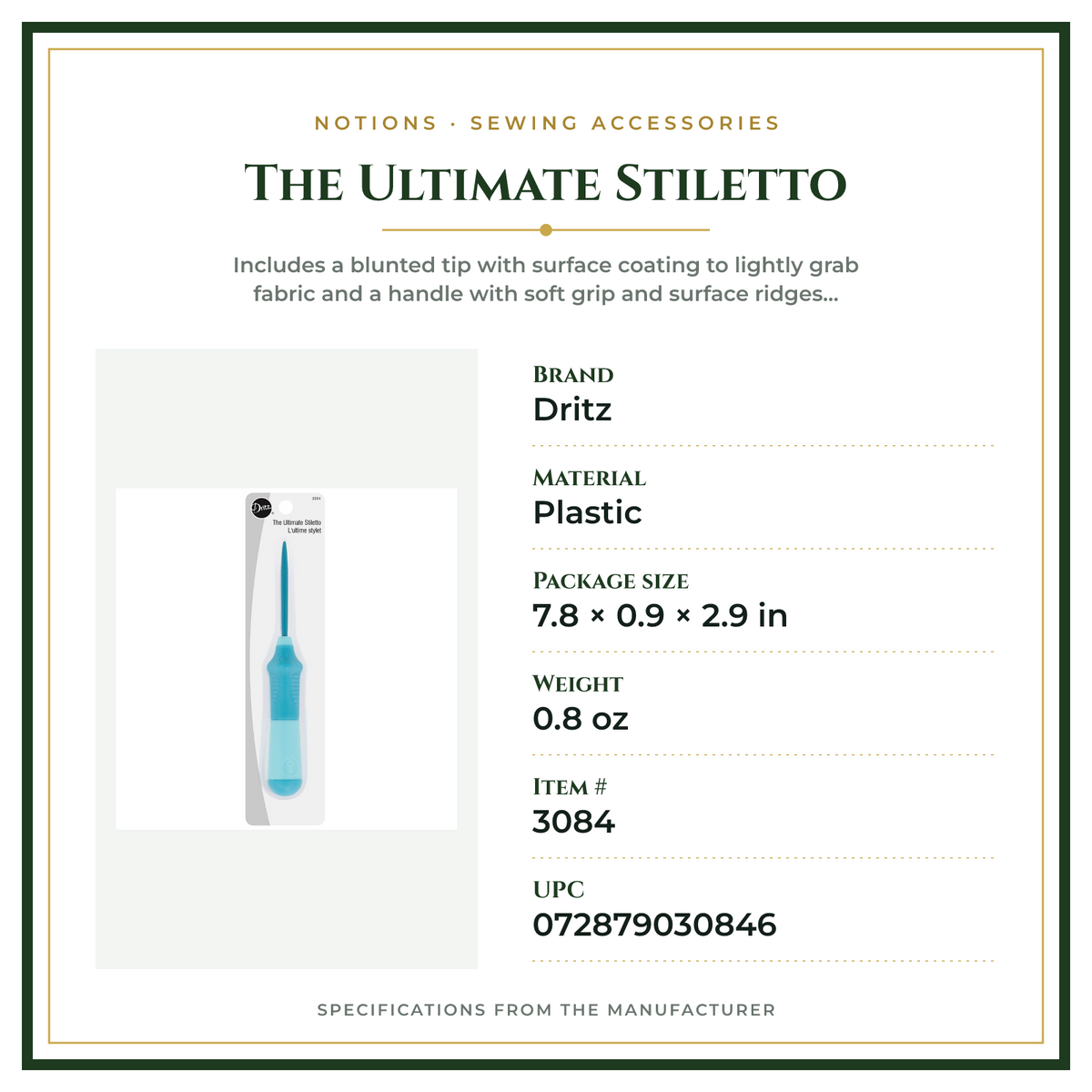 Product Specifications – The Ultimate Stiletto
