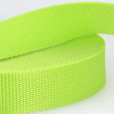 30mm Polypropylene Webbing in Lime