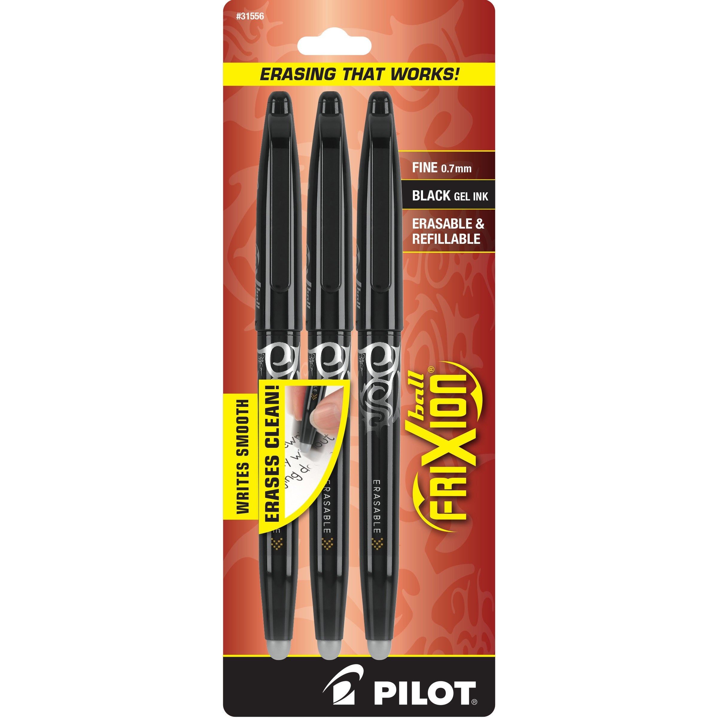 Frixion Ball Black 3pk