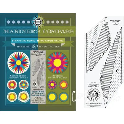 32 Point Mariner's Compass Book and Ruler