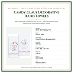 Product Specifications – Candy Claus Decorative Hand Towels