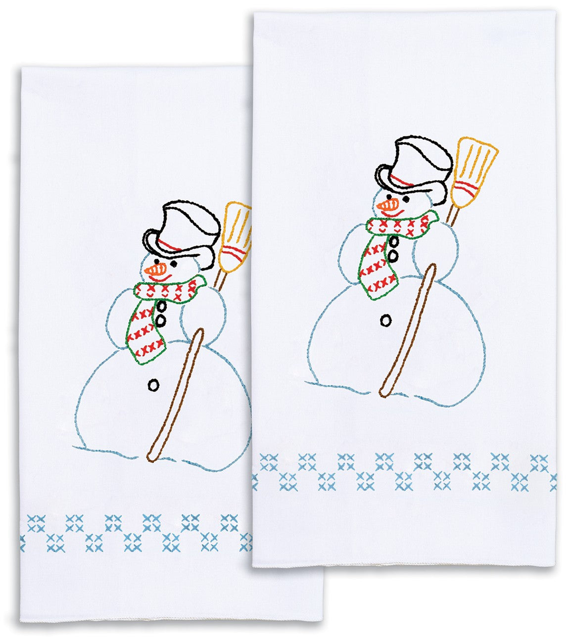 Snowman Decorative Hand Towels