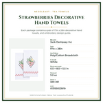 Product Specifications – Strawberries Decorative Hand Towels