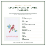 Product Specifications – Decorative Hand Towels Cardinal