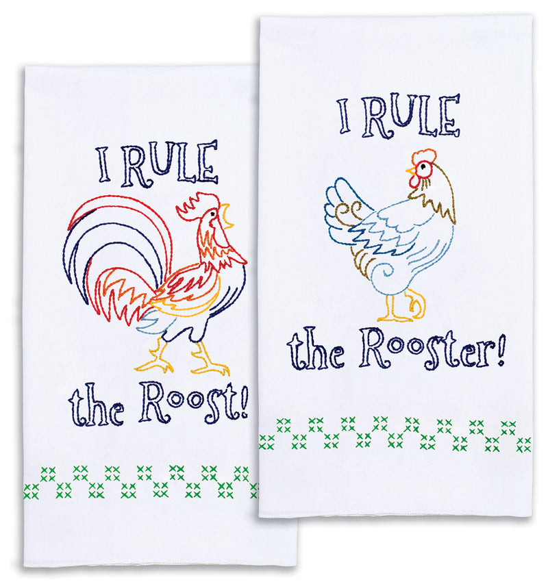 Rule The Rooster Decorative Hand Towels