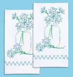 Fresh Cut Flowers Decorative Hand Towels