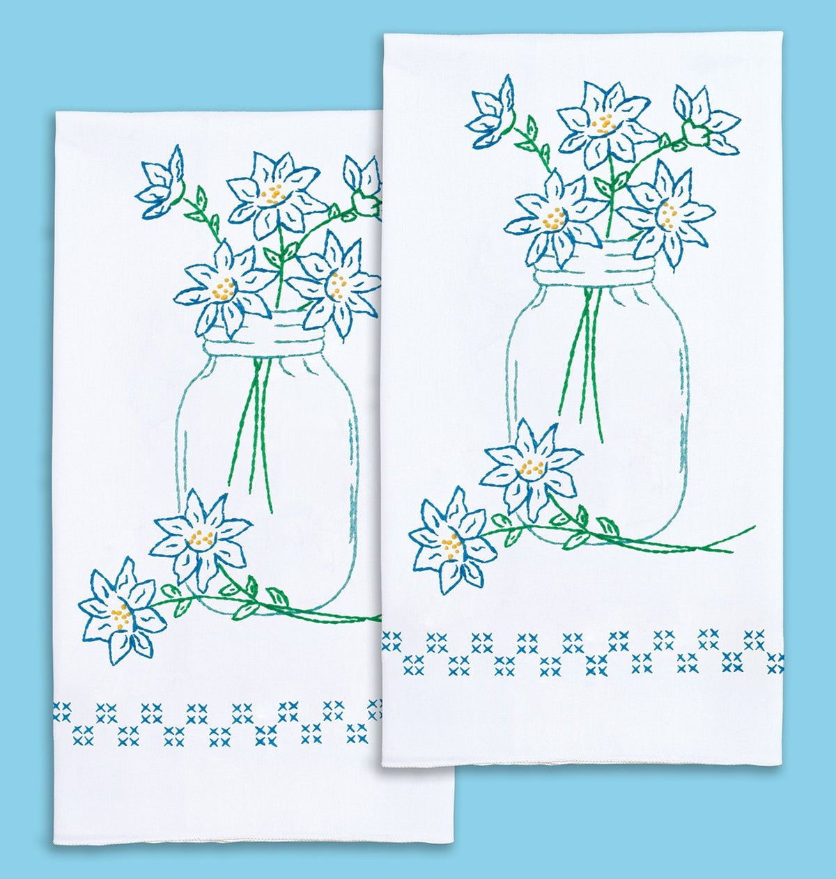 Fresh Cut Flowers Decorative Hand Towels