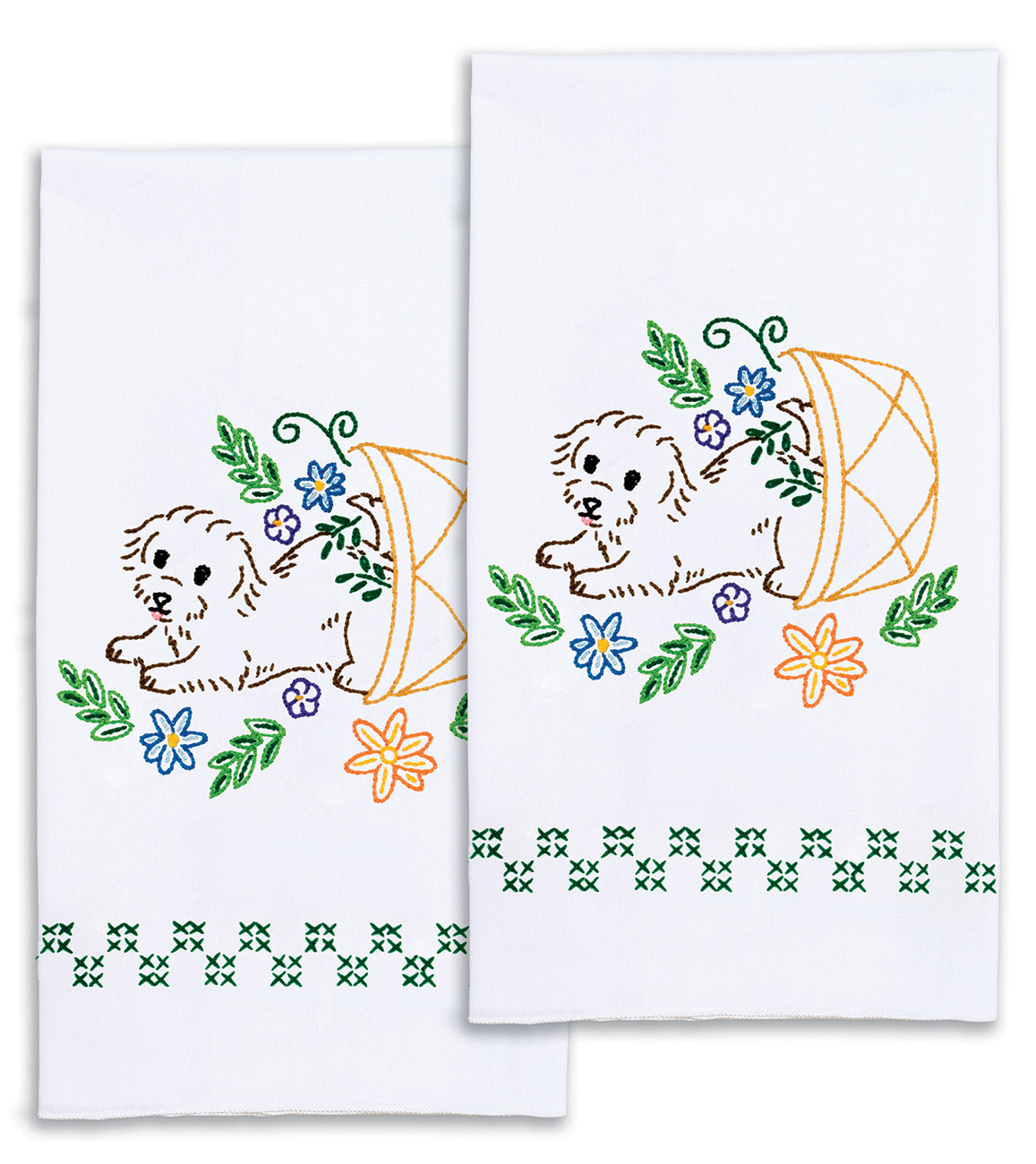Puppies Decorative Hand Towels