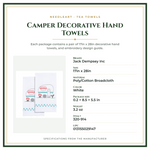 Product Specifications – Camper Decorative Hand Towels