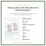 Product Specifications – Highland Cow Decorative Hand Towels