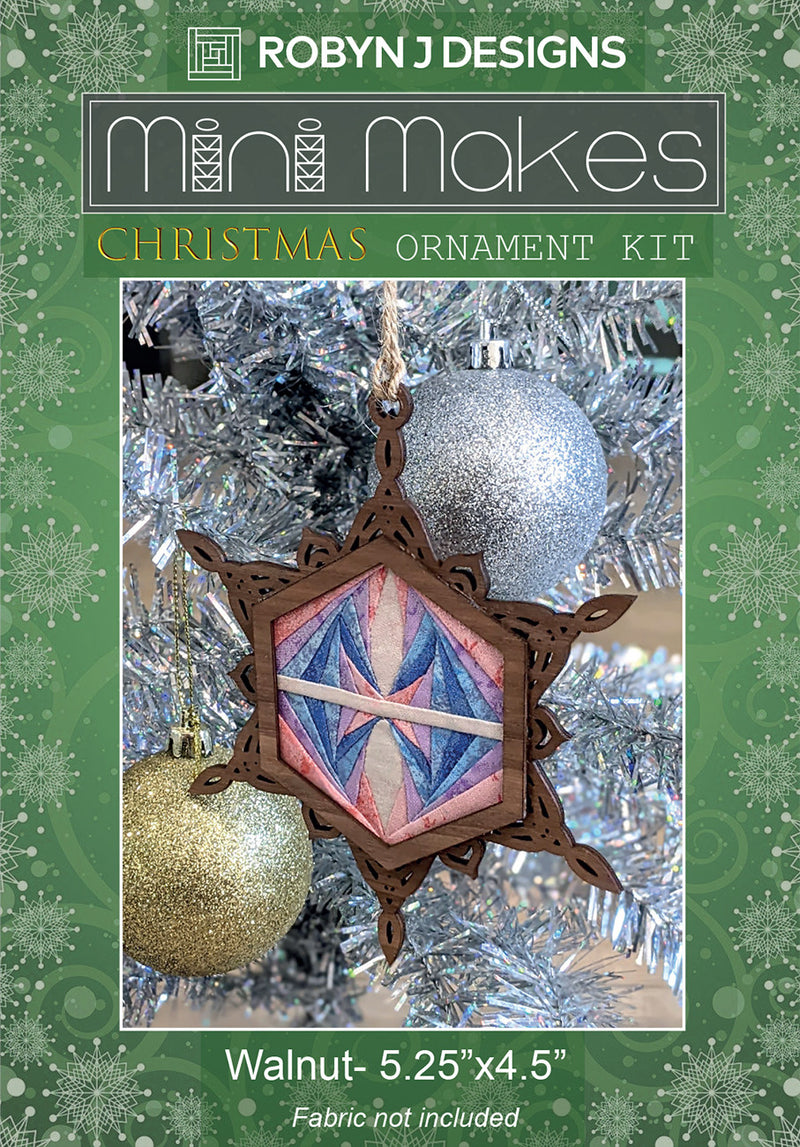 Christmas Snowflake Ornament Walnut