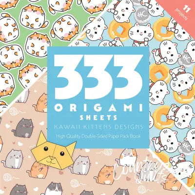 333 Origami Sheets Kawaii Kittens Designs