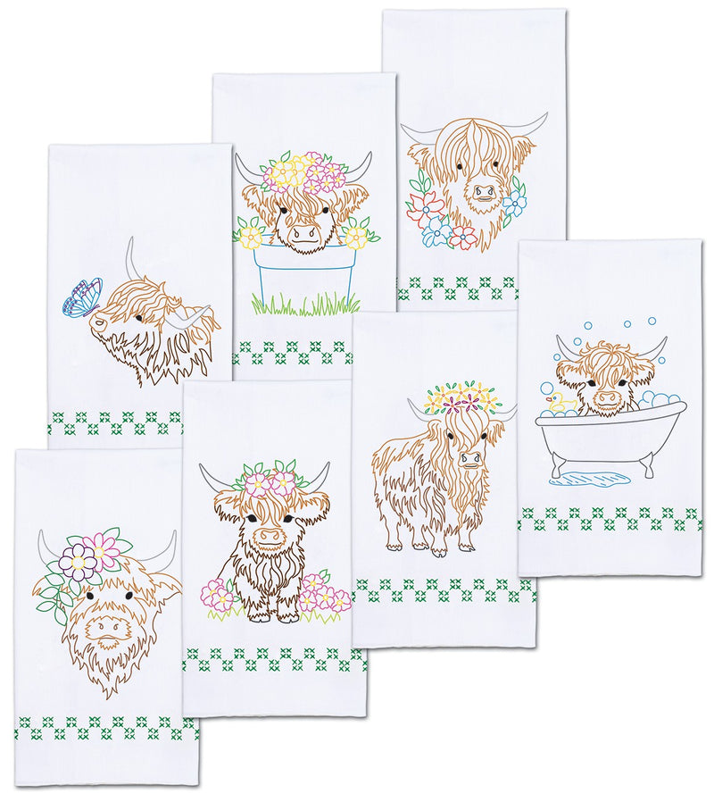 Highland Cows Decorative Hand Towel Set