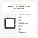 Product Specifications – 8in Decora Sheep Stand With Clips