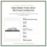 Product Specifications – 14in Spirit Vine Split Bottom Charcoal