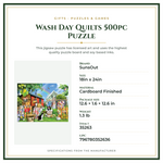 Product Specifications – Wash Day Quilts 500pc Puzzle