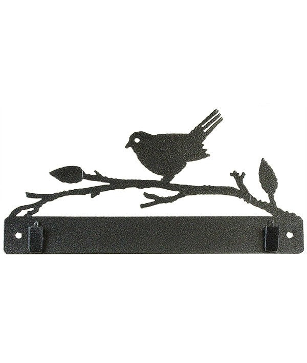 10in Bird On Branch With Clips