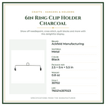 Product Specifications – 6in Ring Clip Holder Charcoal