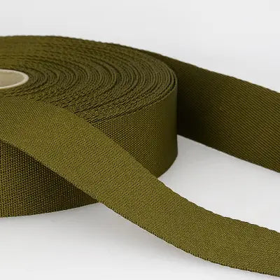 35mm Polyester Webbing in Olive