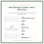 Product Specifications – 6in Double Scroll Split Bottom