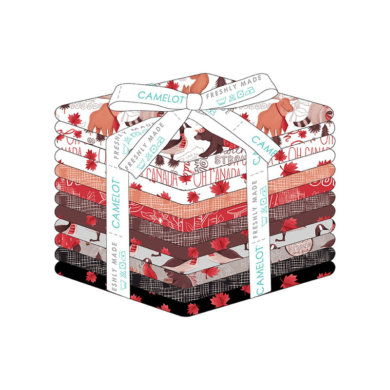 Fat Quarter Oh Canada, 12pcs/bundle