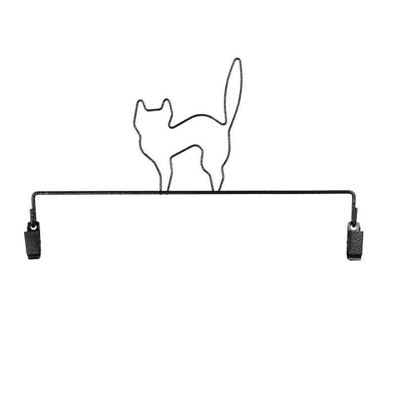 Black Cat With Clips Charcoal 6in