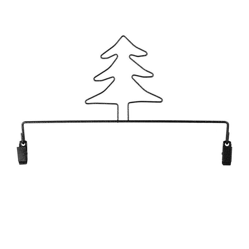 Tree With Clips Charcoal 12in