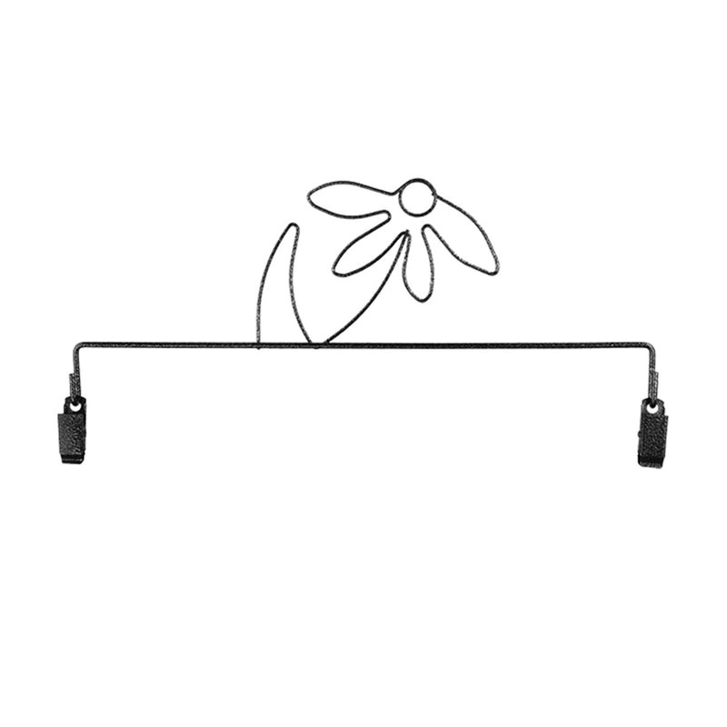 Daffodil With Clips Charcoal 8in