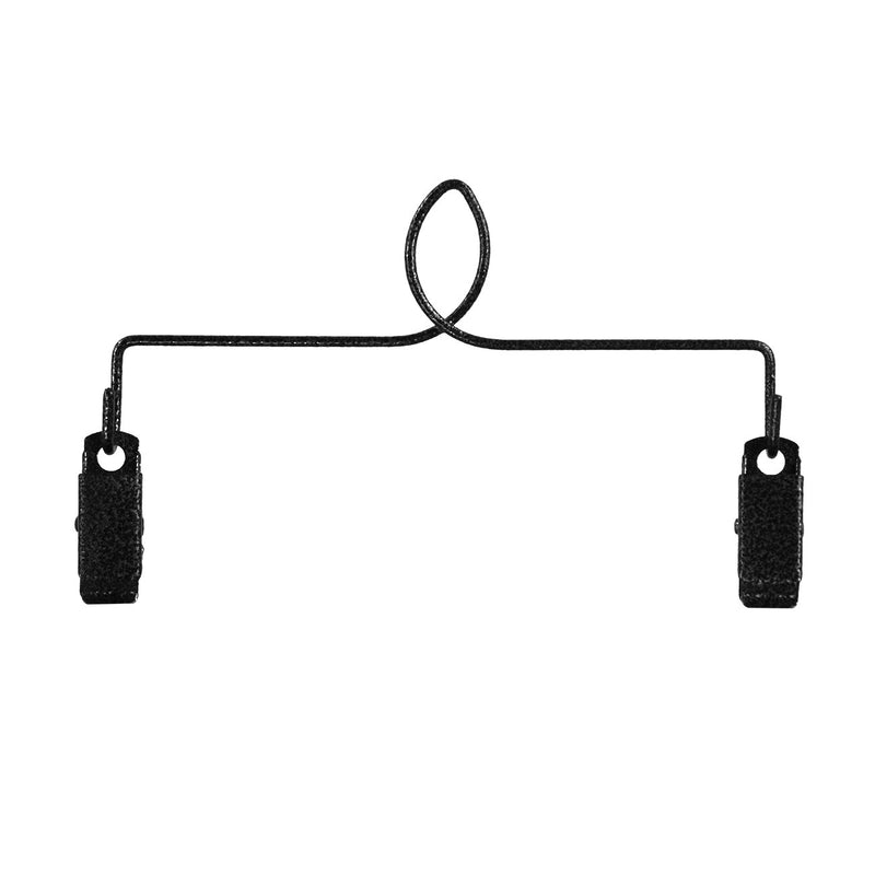 Single Leaf With Clips Charcoal 6in