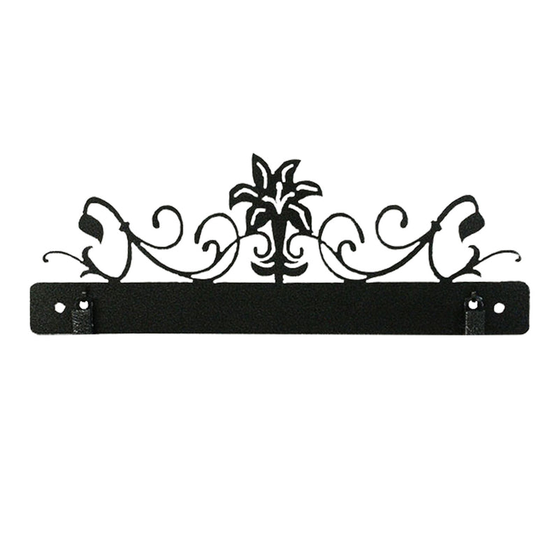 Lilly Scroll With Clips Charcoal 12in