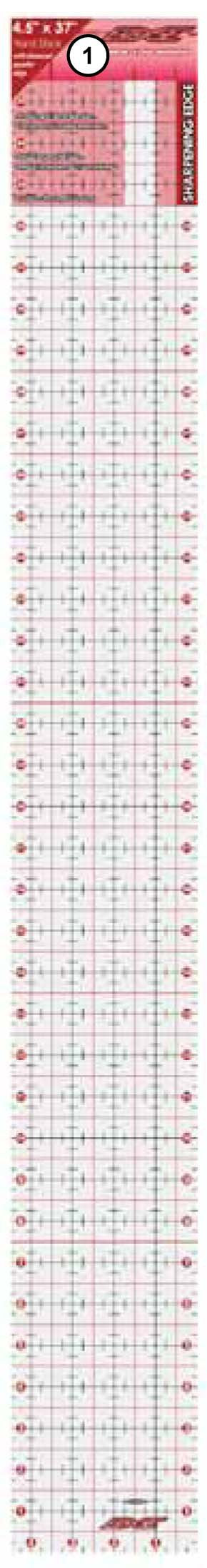 The Cutting Edge Sharpening Edge Ruler 4-1/2in x 37in