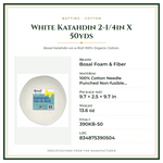 Product Specifications – White Katahdin 2-1/4in X 50yds