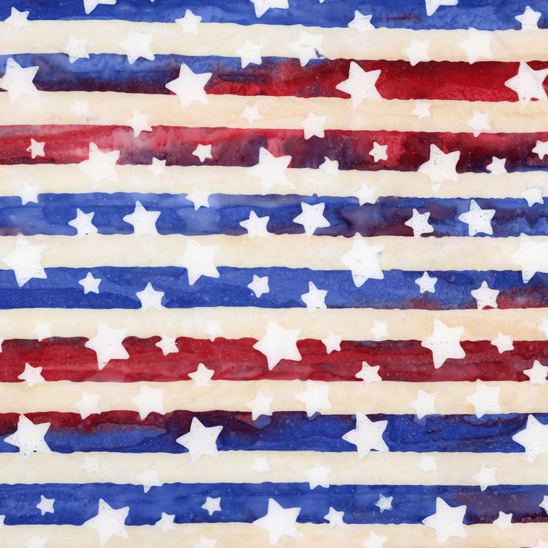 Batiks Let Freedom Reign 3-Yard Package 107/108in Wide Back Fireworks