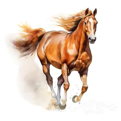 Majestic Horse Fabric Panel 36