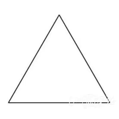 3in Equilateral Triangle Template